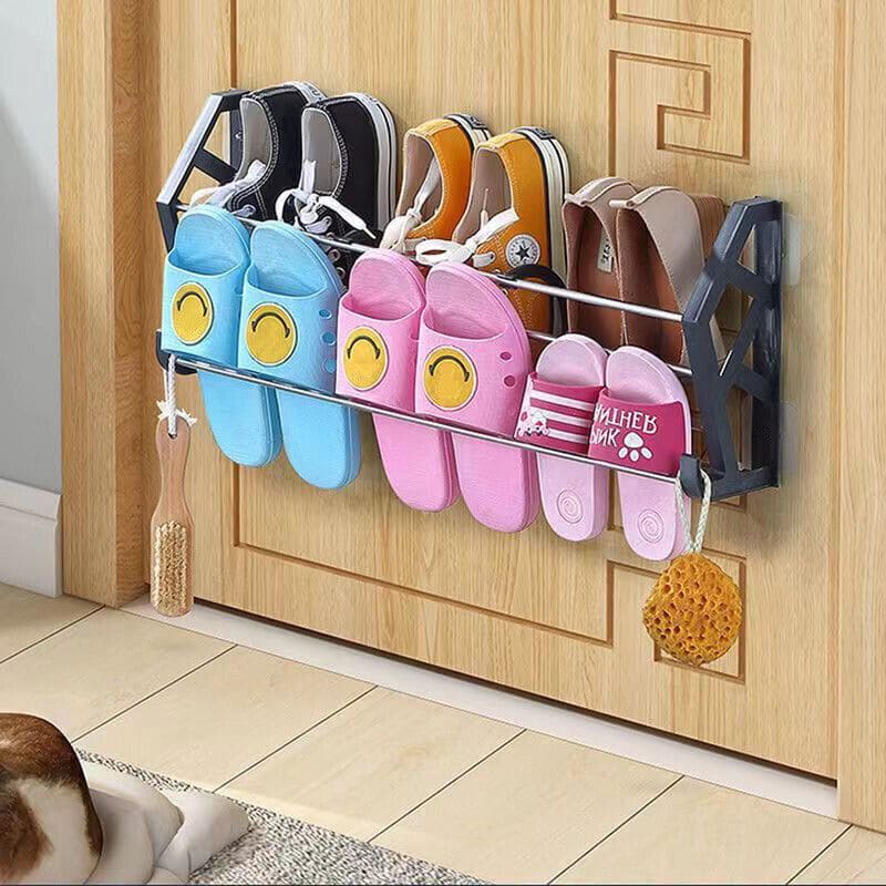 Over The Door Shoe Rack, Household Bathroom Slipper Racks, 3 In 1 Slipper Drainage Rack, Shoe Organizing Shelf, Save Space Shelf, Wall Mounted Stainless Steel Shoe Racks, Home Bathroom Kitchen Slipper Rack Over The Door Shoe Rack, Household Bathroom Slipper Racks, 3 In 1 Slipper Drainage Rack, Shoe Organizing Shelf, Save Space Shelf, Wall Mounted Stainless Steel Shoe Racks, Home Bathroom Kitchen Slipper Rack